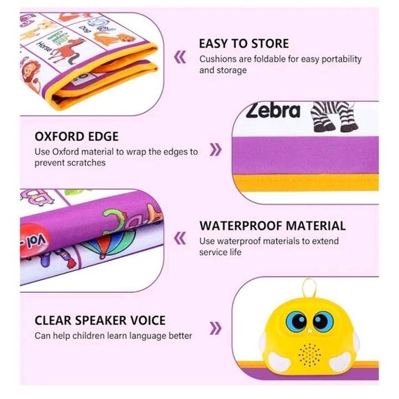 Interactive Learning Poster ABC 123 Talking Wall Chart Educational Toy Toddlers - Picture 3 of 3